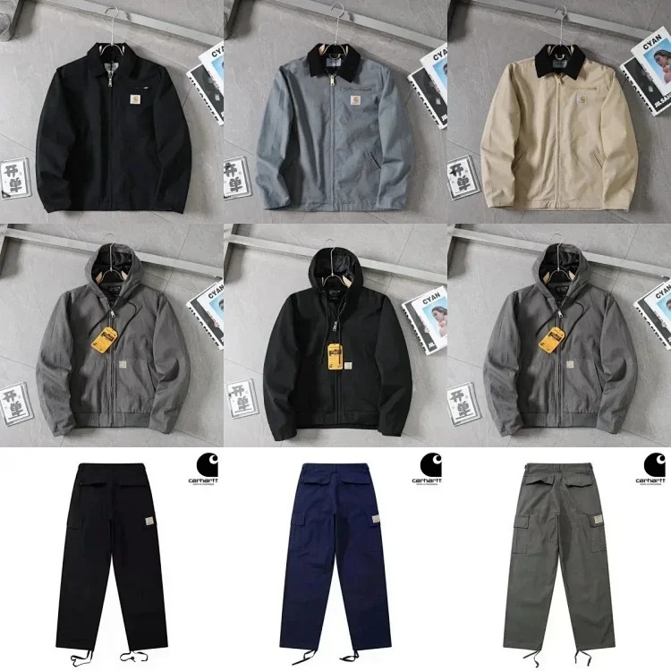 Heavyweight washed work cotton jacket product listing
