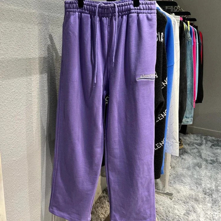B's Cola spray wave printed sweatpants